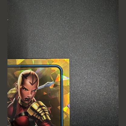 2025 TOPPS CHROME MARVEL SAPPHIRE ED GOLD #58 OKOYE /50