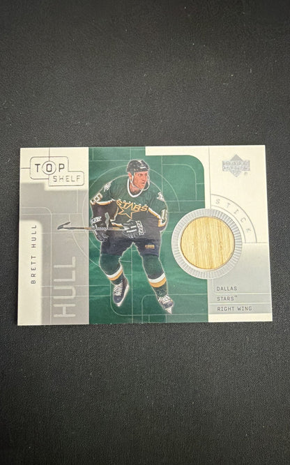 2001-02 Upper Deck Top Shelf - Game-Used Sticks Brett Hull #S-BH (MEM)