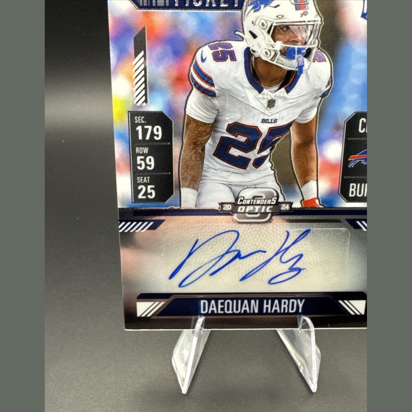 2024 Panini Contenders Optic Rookie Ticket Autographs Daequan Hardy Auto #189