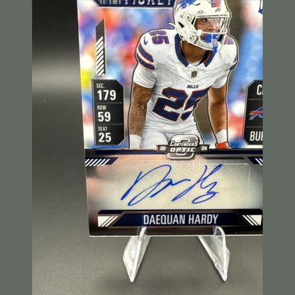 2024 Panini Contenders Optic Rookie Ticket Autographs Daequan Hardy Auto #189