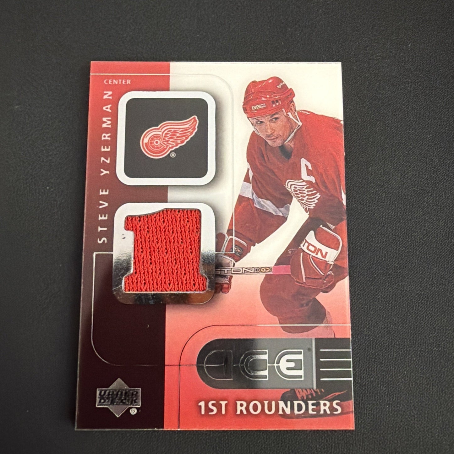 2001/02 UPPER DECK ICE GAME JERSEY NHL HOCKEY CARD #F-SY STEVE YZERMAN NM UD