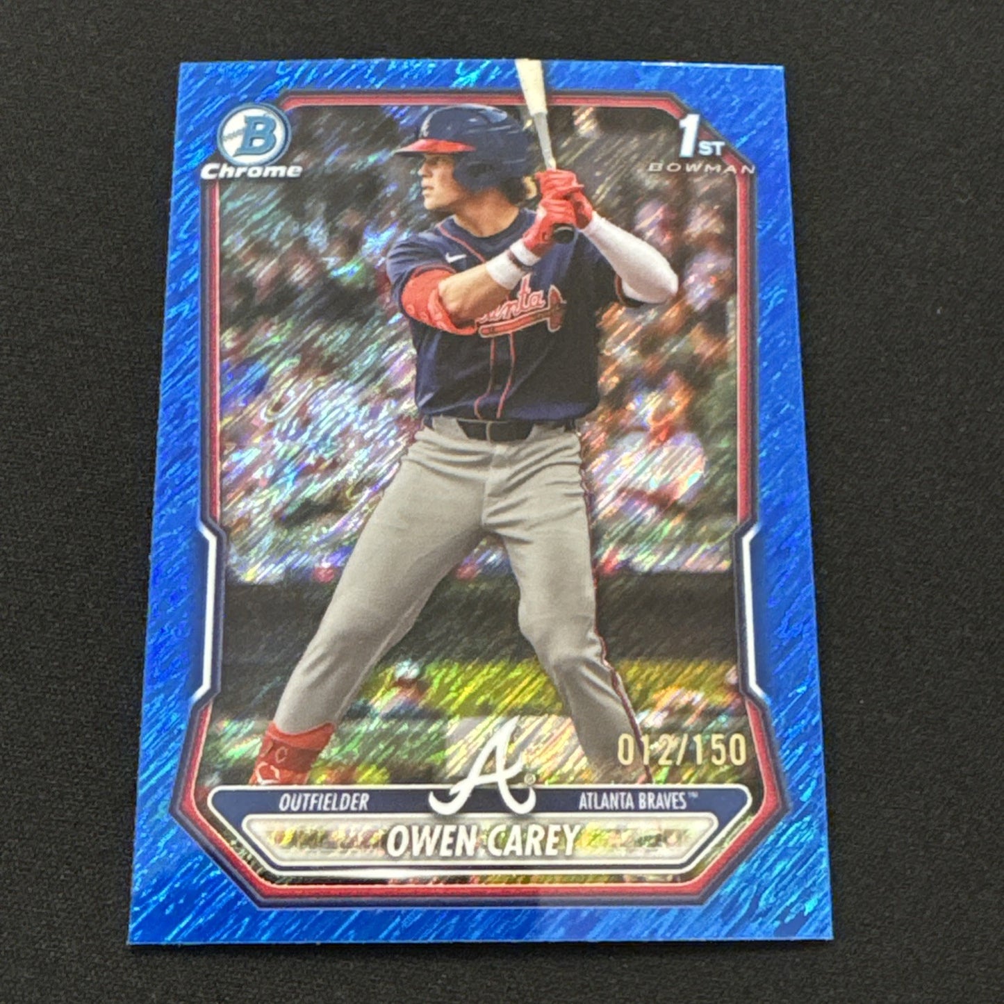 2026 Bowman 1st Chrome Blue Shimmer Owen Carey /150