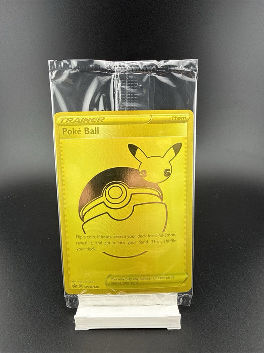 Poke Ball Celebrations 25th Gold Promo Swsh146 Sealed