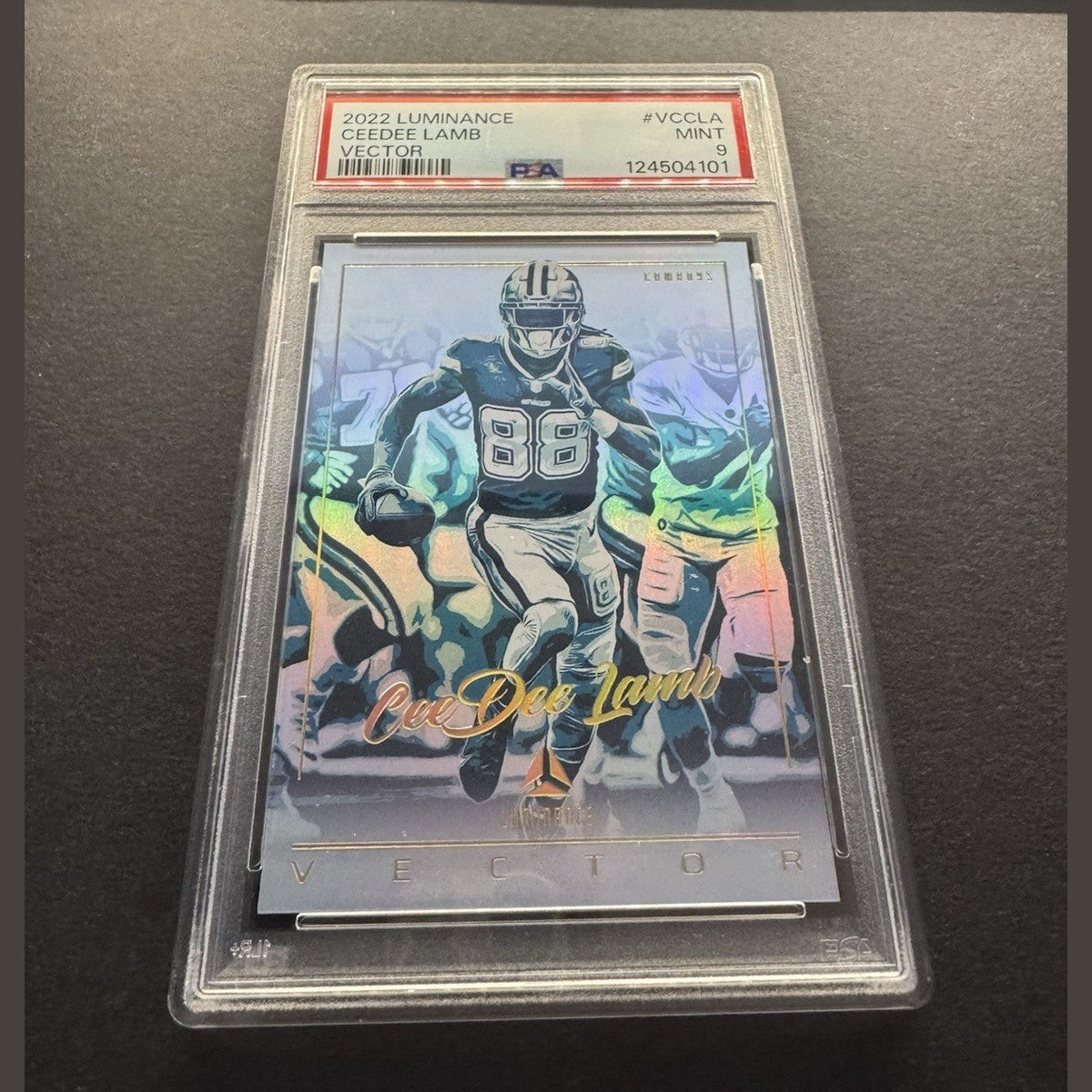 2022 Luminance Ceedee Lamb Vector #vccla Cowboys Case Hit SSP PSA 9 POP 4