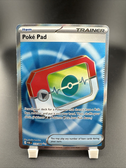 Pokemon Pokepad Full Art Trainer 113/088 Ultra Rare
