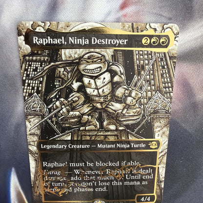 Raphael, Ninja Destroyer (Borderless) (Gold-Stamped Signature)