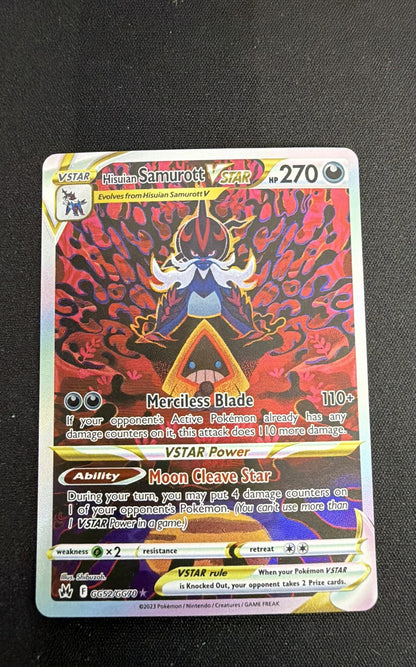 Hisuian Samurott VSTAR GG52/GG70 SWSH: Crown Zenith: Galarian Gallery Holo