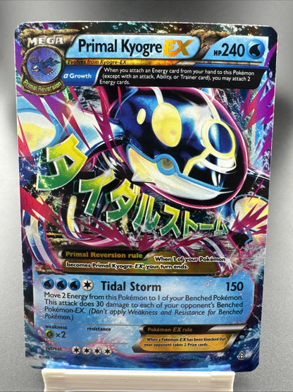 Pokémon TCG Primal Kyogre EX Primal Clash Ultra Rare Full Art 55/160 240 HP