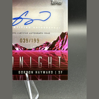 2024 Topps Midnight Basketball Gordon Hayward Horizon Signatures #HS-GH
