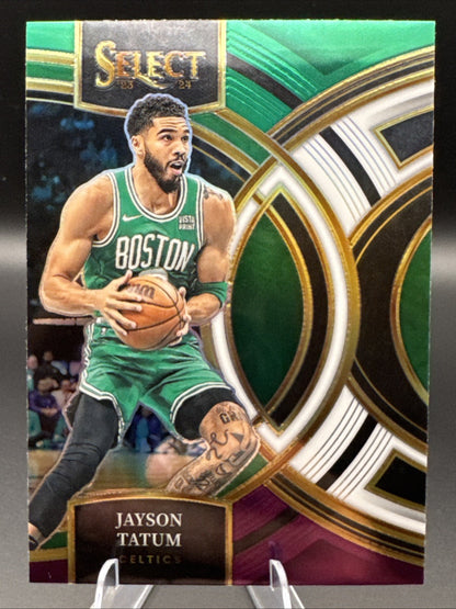 2023 Panini Select Jayson Tatum Green/White/Pink Prizm #156