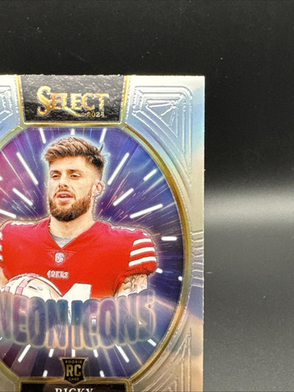 2024 Panini Select Neon Icons Ricky Pearsall #6 RC