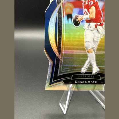 2024 Panini Select - Concourse Drake Maye #27 Silver Prizm Die-Cut (RC)