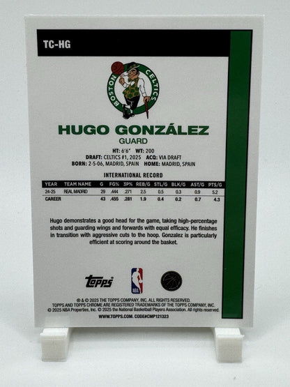 Hugo Gonzalez 2025-26 Topps Chrome Silver Pack Mojo Refractor Rookie TC-HG RC