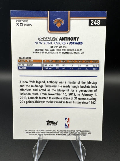 Carmelo Anthony New York Knicks #248