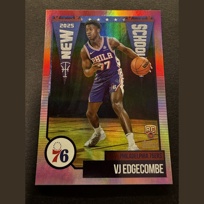 2025 Topps Flagship VJ Edgecomb New School RC Philadelphia 76ers