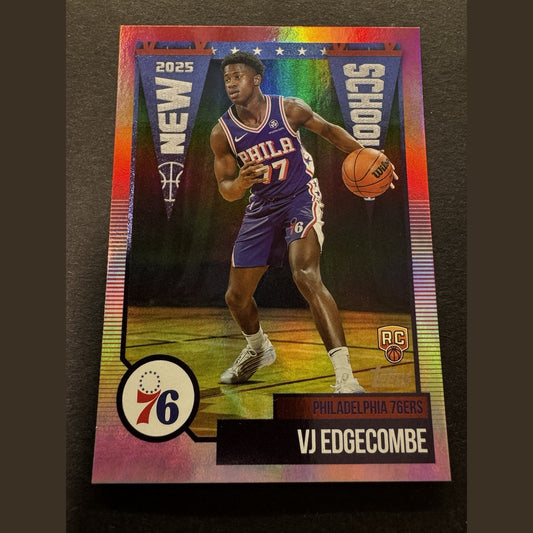 2025 Topps Flagship VJ Edgecomb New School RC Philadelphia 76ers