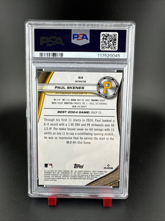 2024 Bowman's Best - Paul Skenes #53 Refractor (RC)