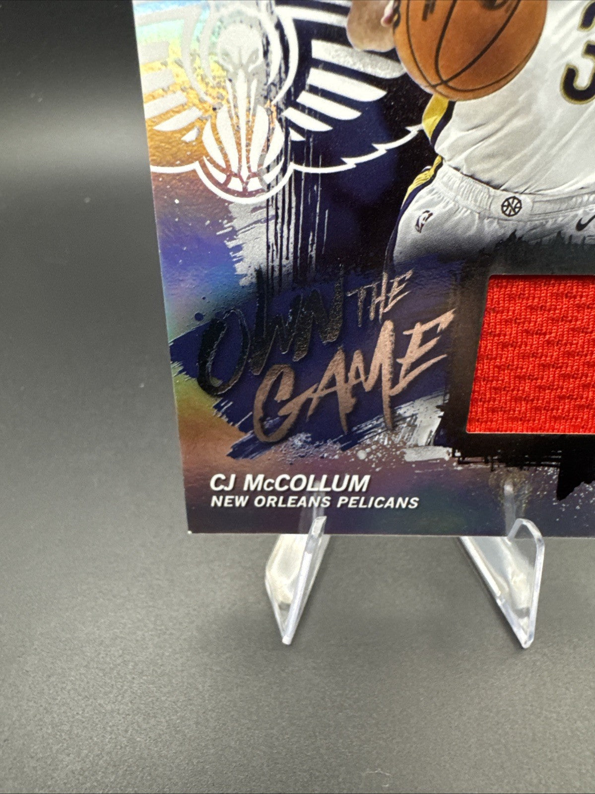 2025-26 Topps CJ McCollum Own the Game Jersey Rainbow Foil #OTGA-CM Pelicans
