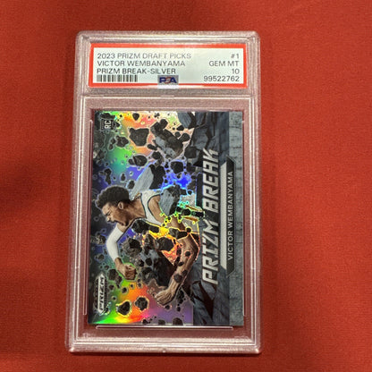 ✨ PSA 10 2023 Prizm Draft Victor Wembanyama #1 Prizm Break Silver GEM MINT