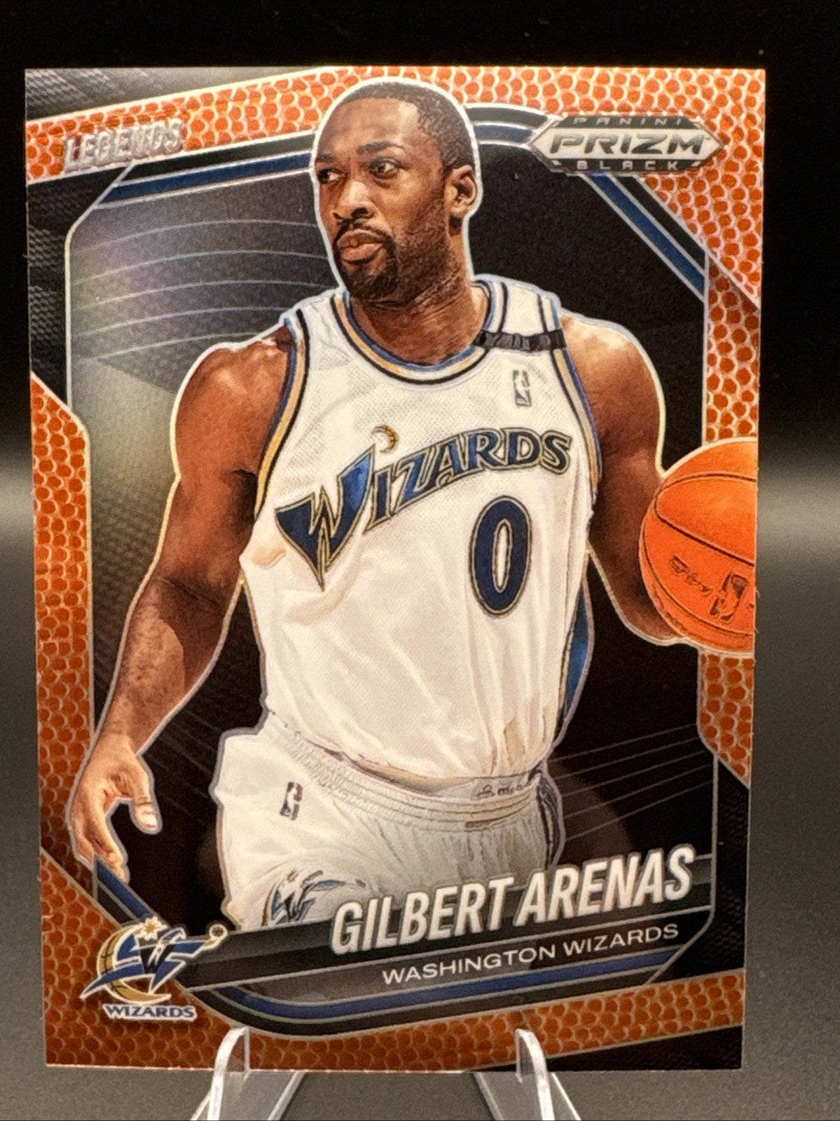 2024-2025 Panini Black Prizm - GILBERT ARENAS BASKETBALL SP /225