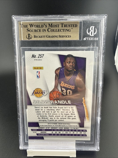 Julius randle 2014 Panini Prizm Blue &Green Mosaic prizm #257 PSA 10 Rookie Card