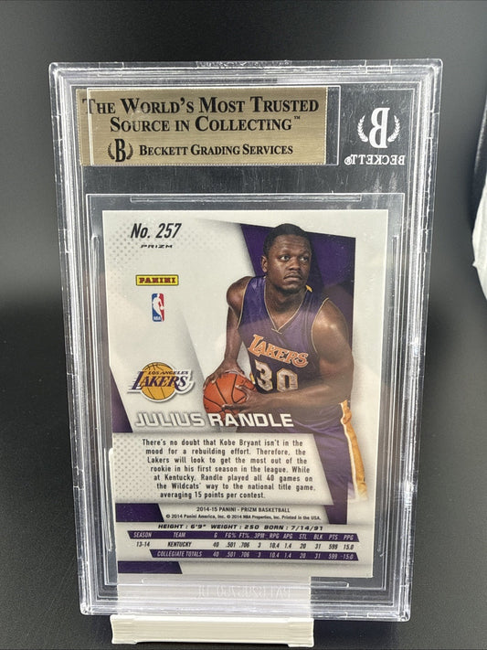 Julius randle 2014 Panini Prizm Blue &Green Mosaic prizm #257 PSA 10 Rookie Card