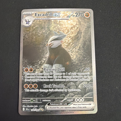 Excadrill ex 168/086 Special Illustration Rare SV: Black Bolt Pokemon TCG NM/M