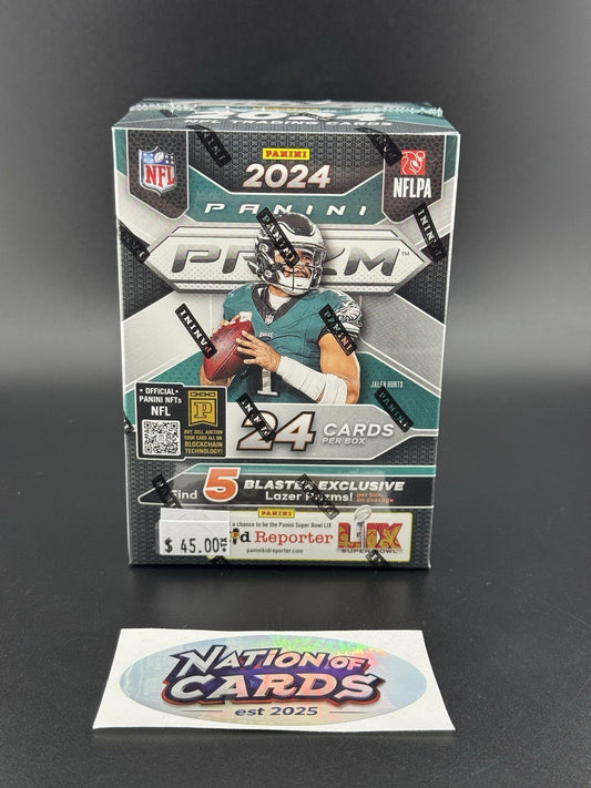 2024 Panini Prizm Football Blaster Box Sealed Caleb Maye Nix RC Chase