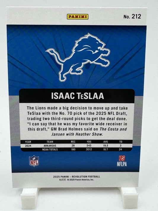 2025 Panini Revolution ISSAC TeSLAA RC ROOKIE #212  - LIONS NFL