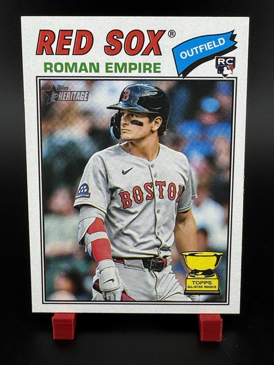2026 Topps Heritage Roman Anthony RC Nickname Variation Roman Empire SSP Boston
