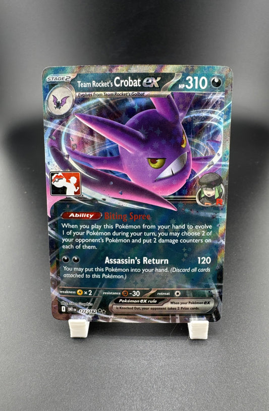 Pokemon Team Rocket's Crobat ex 122/182 Prize Pack Series Cards Holo