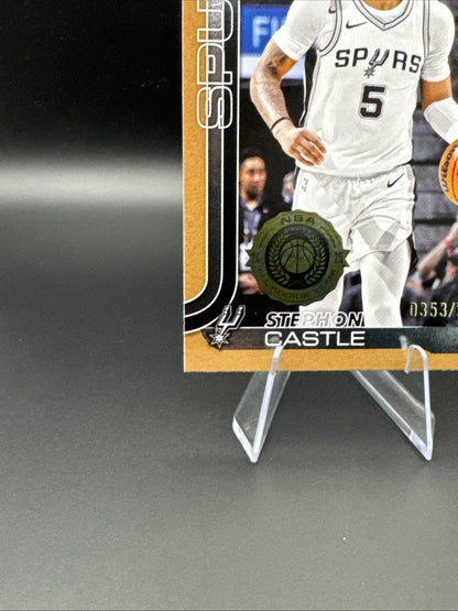 2025-26 Topps Stephon Castle #197 All Rookie Team San Antonio Spurs 353/2025