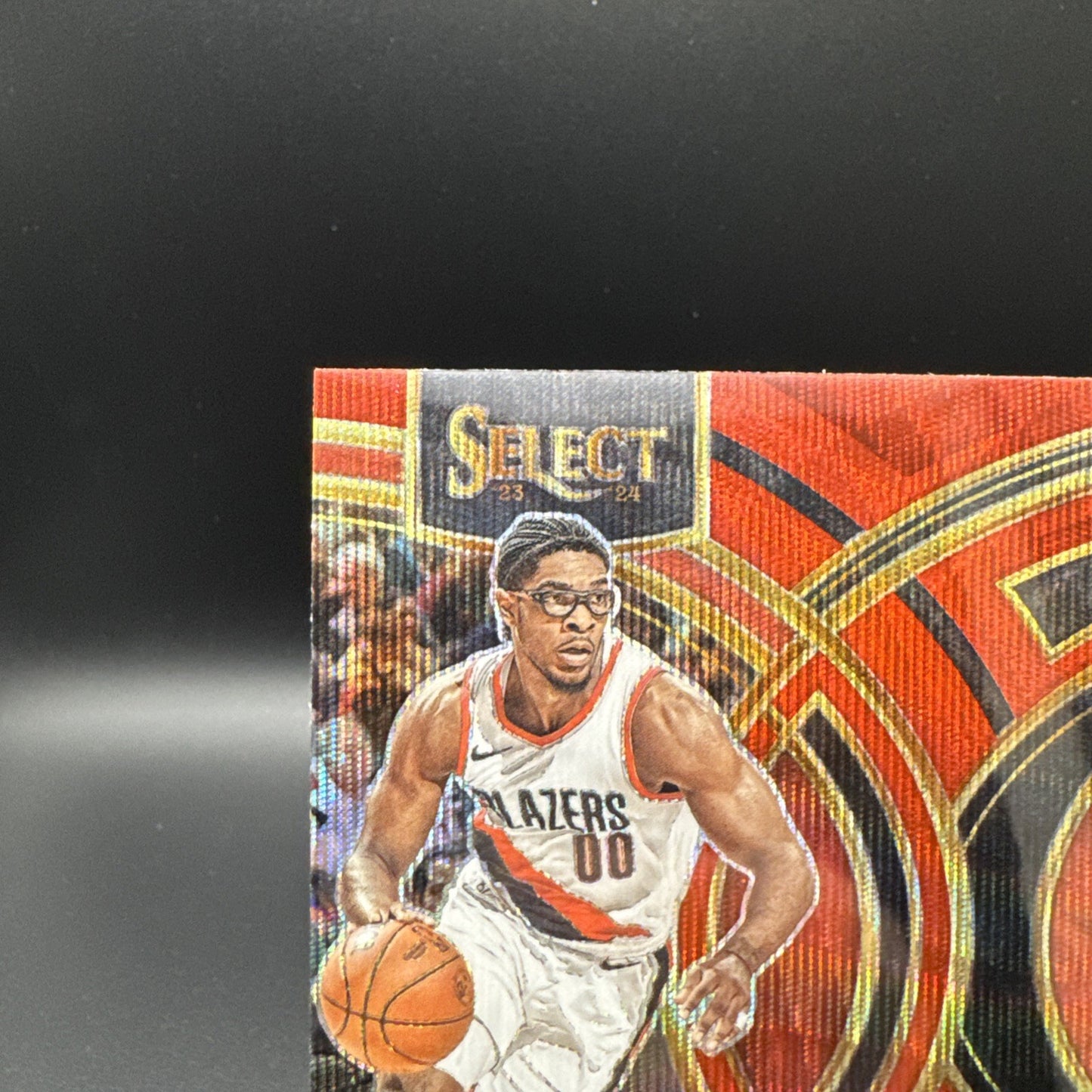 2023-24 Scoot Henderson Panini Select Red Wave Premier RC #129