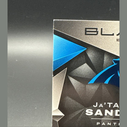 2024 Panini Black - Rookie Patch Autograph Ja'Tavion Sanders #222 Emerald 5/50