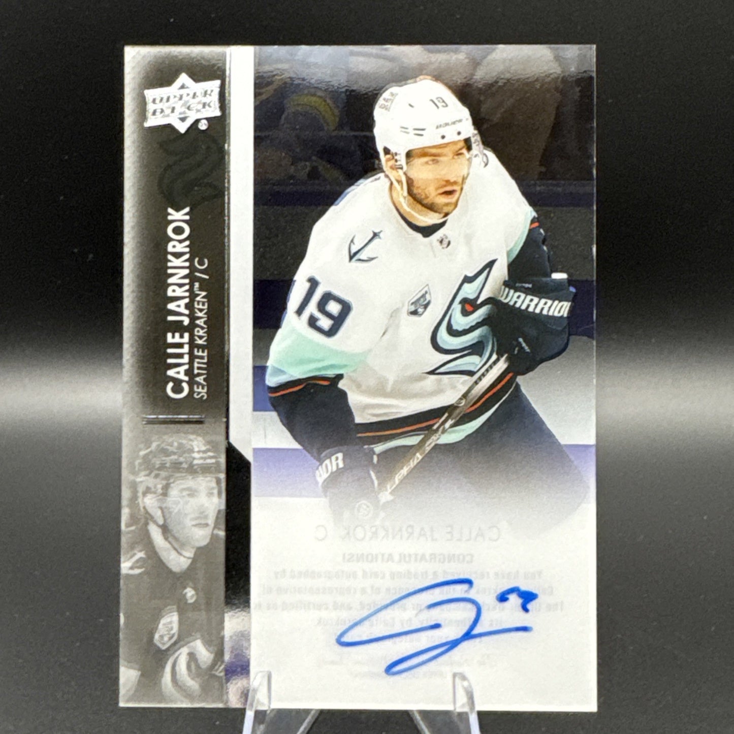 2021-2022 Upper Deck Clear Cut Calle Jarnkrok Acetate Auto #CC-CJ