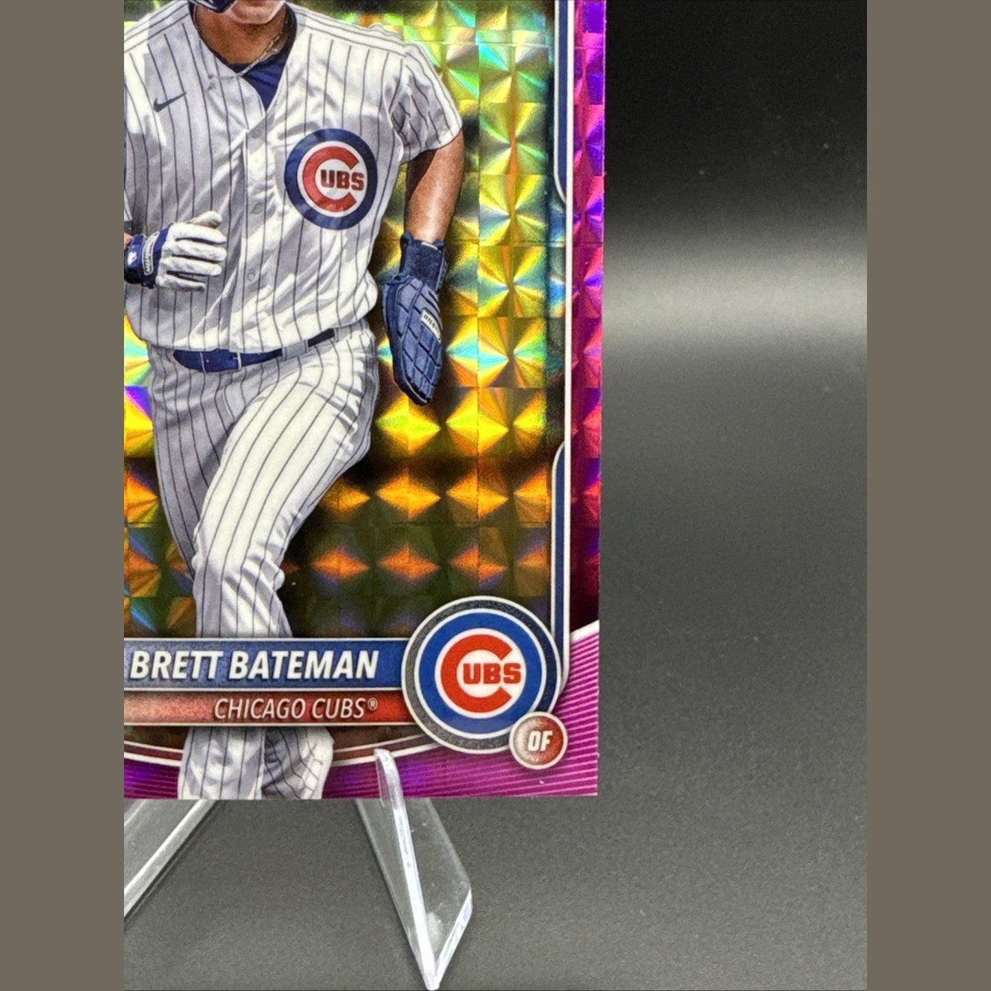 2025 Bowman Chrome #BCP-226 Brett Bateman 1st Fuchsia Geometric 102/299