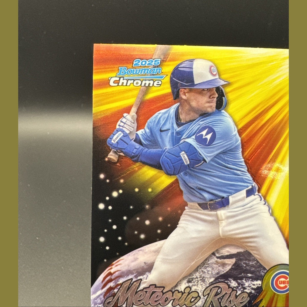 2025 Bowman Chrome Matt Shaw RC Meteoric Rise #MR-9 Chicago Cubs Rookie Insert