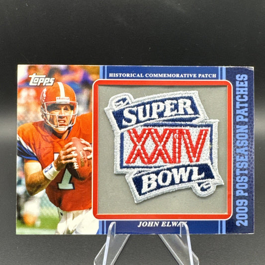 2009 Topps Postseason Patches #PPR22 John Elway SB XXIV