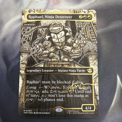 Raphael, Ninja Destroyer (Borderless) (Gold-Stamped Signature)