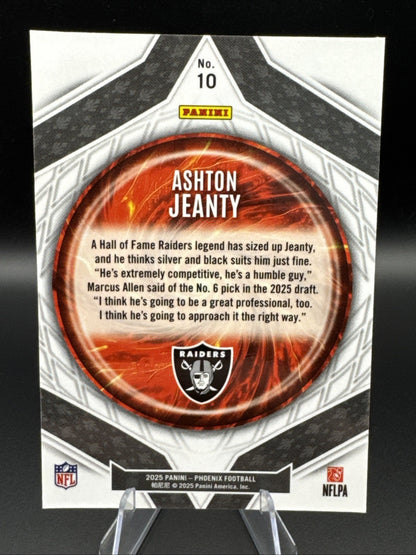 Ashton Jeanty (Rookie) #10 Paragon Silver! 2025 Phoenix Paragon