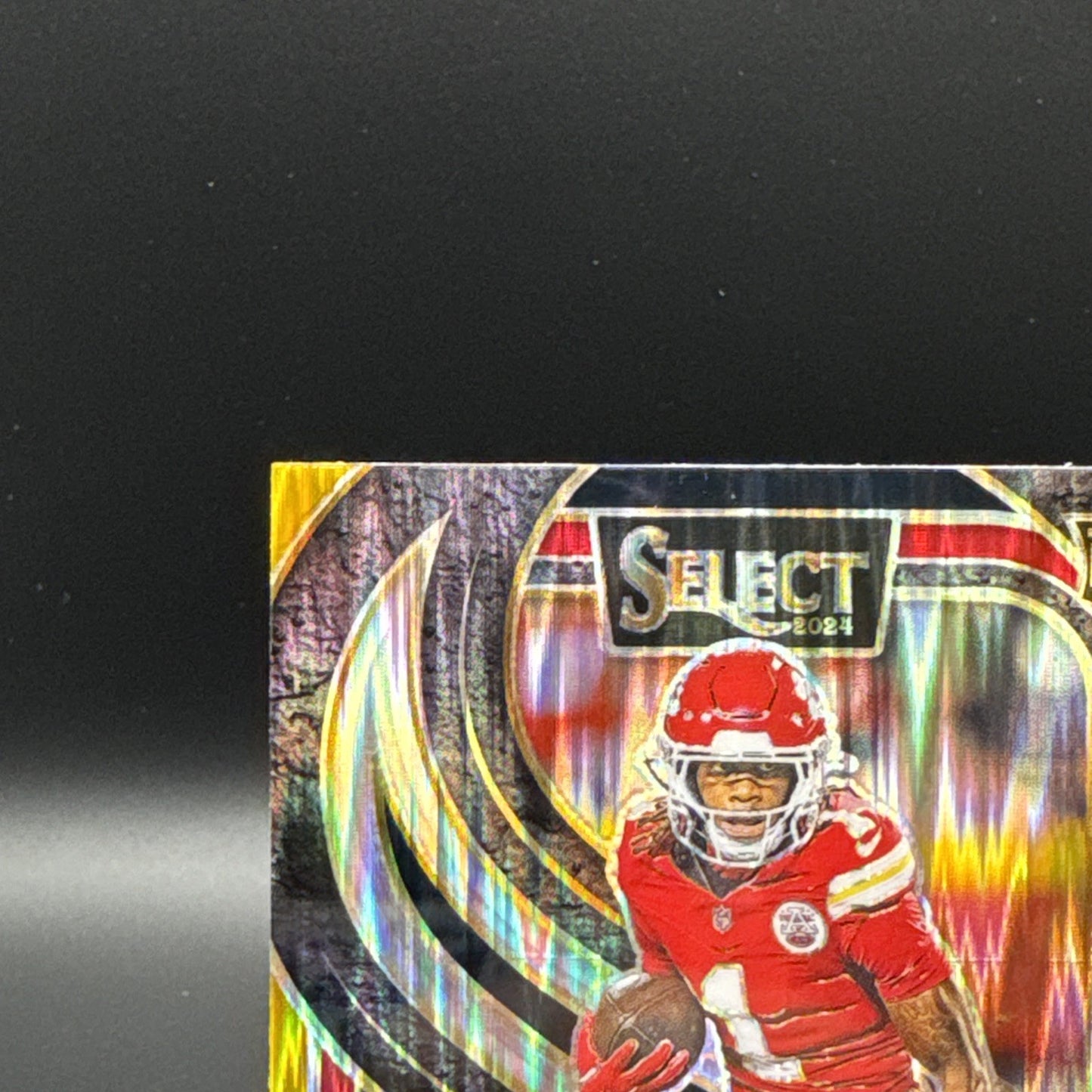 2024 Panini Select Premier Level Xavier Worthy #119 Black, Yellow & Red Shock