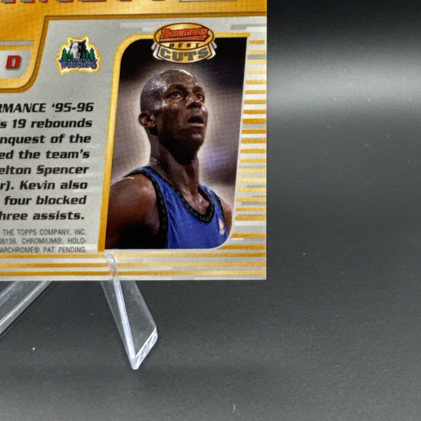 1996-97 Bowman's Best - Cuts Kevin Garnett #BC12 Refractor