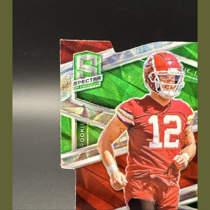 2024 Panini Spectra Jared Wiley Rookie Universal Die Cut 30/30 (RC) Chiefs #176