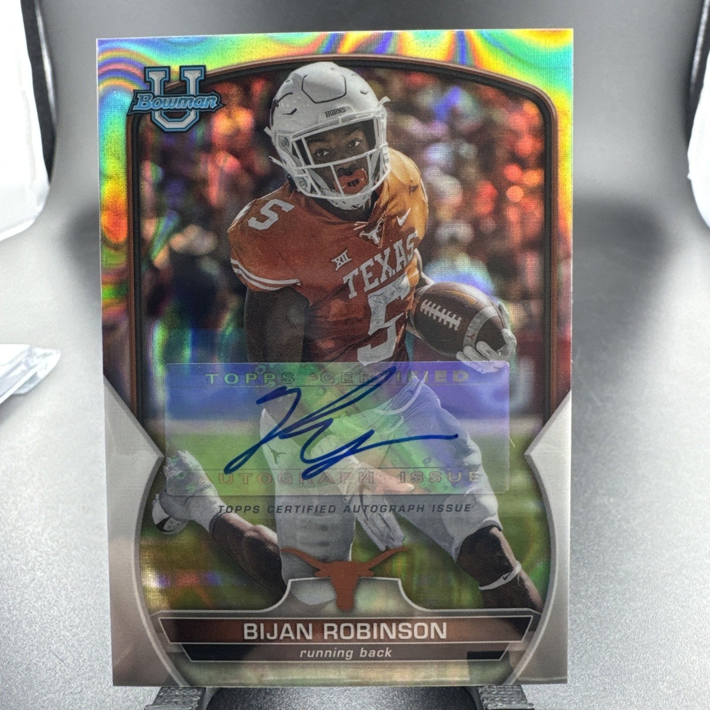 2022 Bowman U Chrome Bijan Robinson Prospect Auto Lava Refractor RC #/199