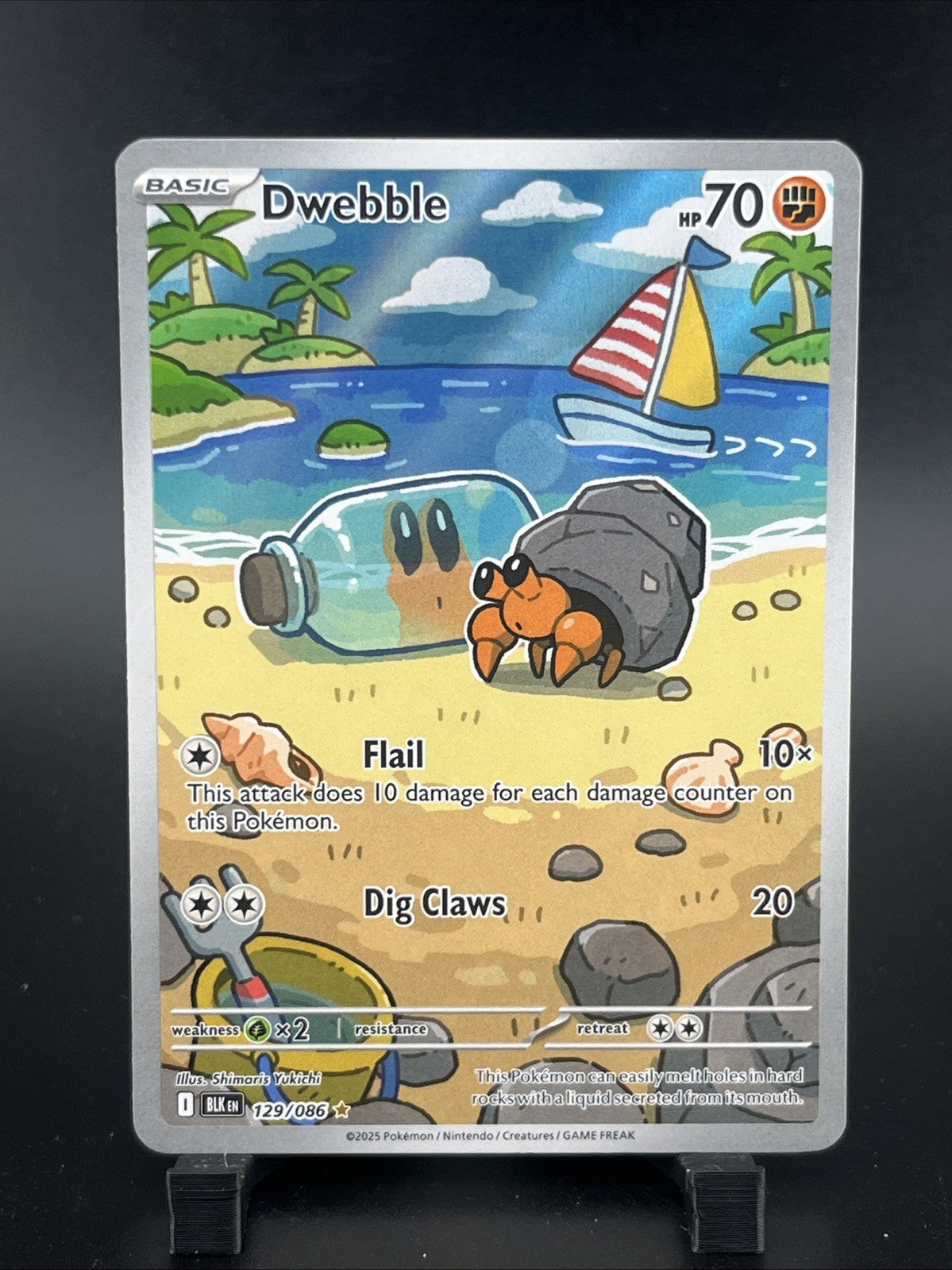 Dwebble 129/086 Sv: Black Bolt Holo