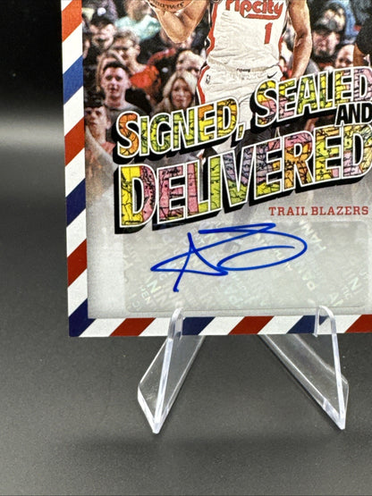 2020-21 Panini Certified Anfernee Simons Signed Sealed Delivered Auto #SSD-ASM