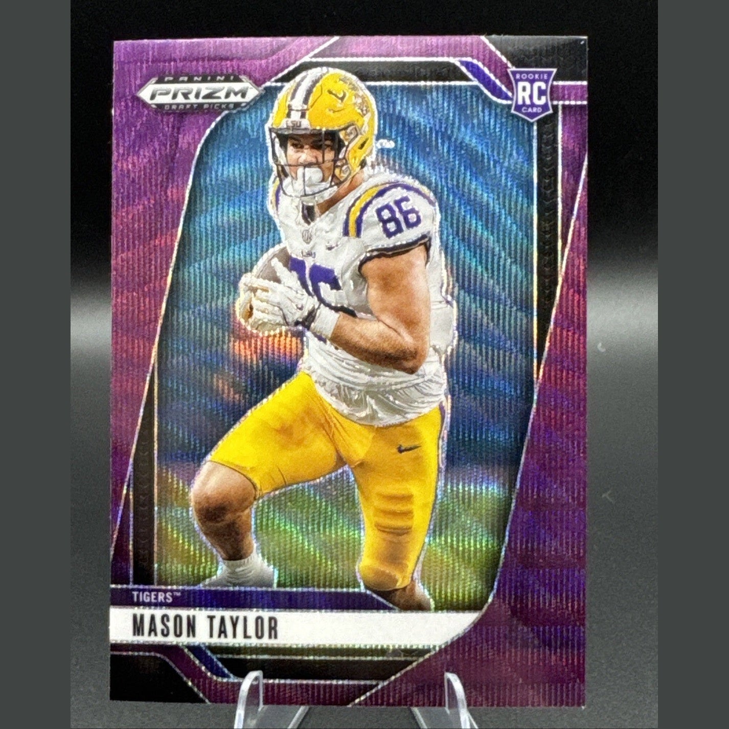 2025 Panini - Prizm Draft Picks Mason Taylor Purple Wave #53 (RC)