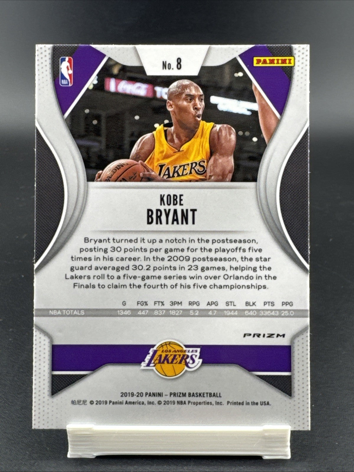 2019-20 Panini Prizm - Kobe Bryant #8 Green Prizm