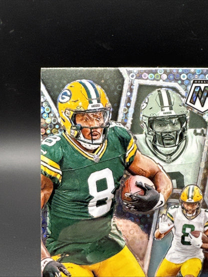 2024 Panini Mosaic Montage No Huddle Silver #M-17 Josh Jacobs Packers