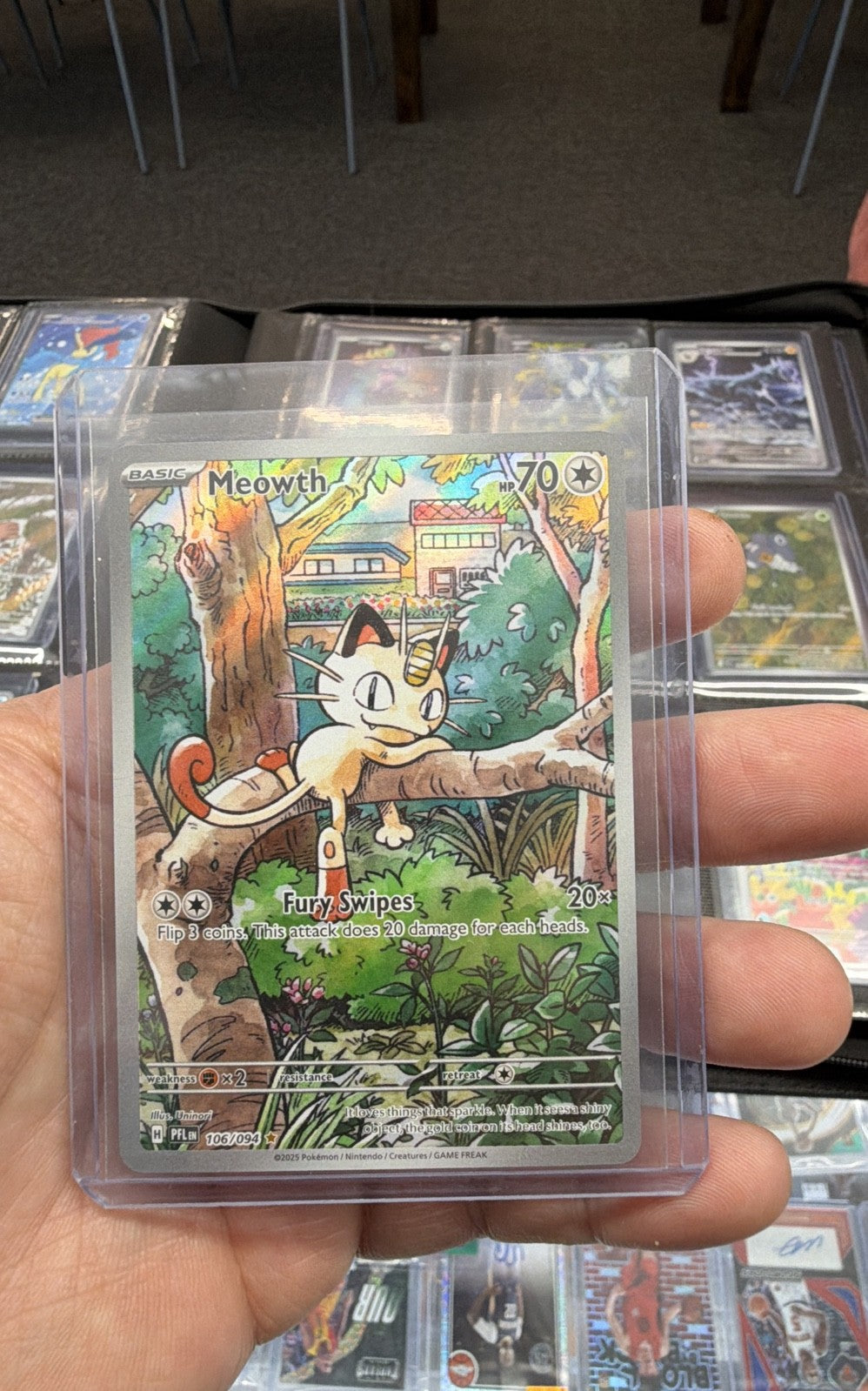 Meowth 106/094 Me02: Phantasmal Flames Holo